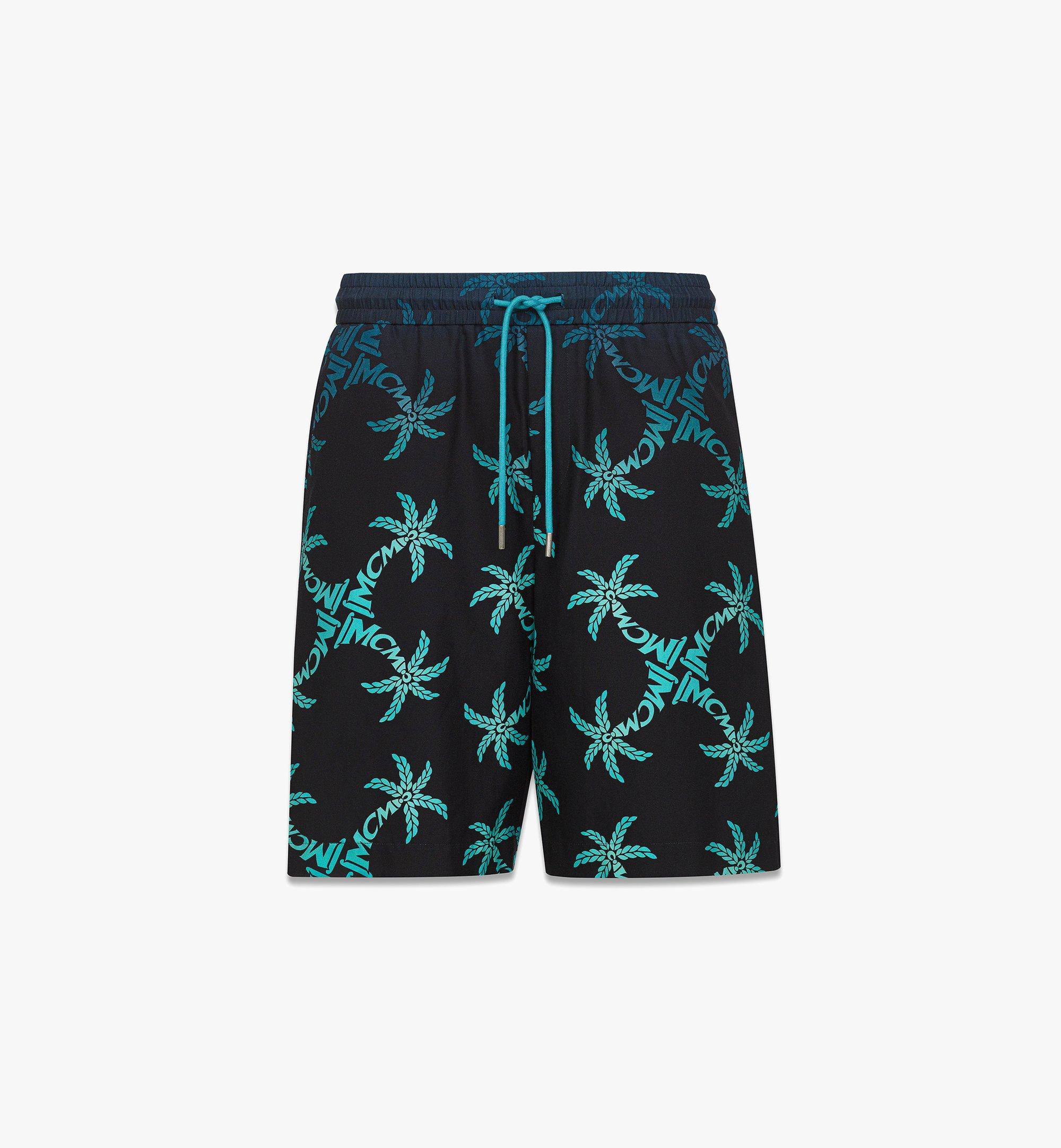 Palm Monogram Print Shorts 1